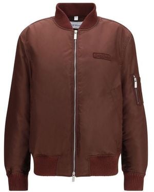 Off-White c/o Virgil Abloh Bordeaux Nylon Bomber - It38 | S - Brown