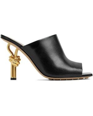 Bottega Veneta Knot Leather Mule - Black