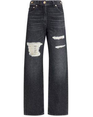 Versace Cut-out Detail Jeans - W25 - Blue