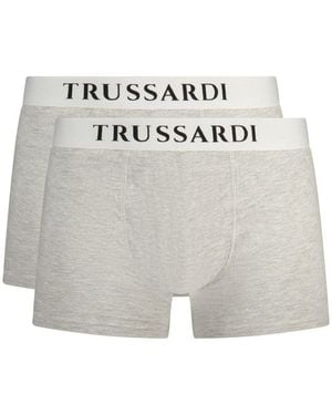 Trussardi "gray Cotton Men's Boxer Short" - Grey
