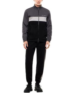 EA7 Black Cotton Sweatsuit
