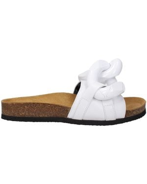 JW Anderson White Leather Slipper