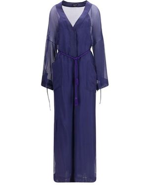Giorgio Armani Blue Viscose Jumpsuit