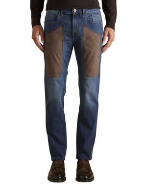 Jeckerson Blue Cotton Skinny Jeans