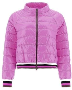 Herno Multicolor Polyamide Bomber - Purple