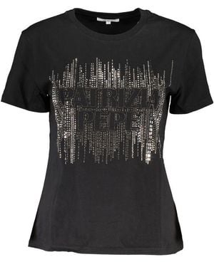 Patrizia Pepe Cotton T-Shirt - Black