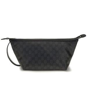 Gucci Black Cotton Clutch Bag