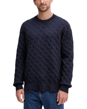 Calvin Klein Blue Cotton Sweatshirt