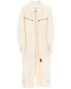 Maison Margiela Cotton Jumpsuit - Natural