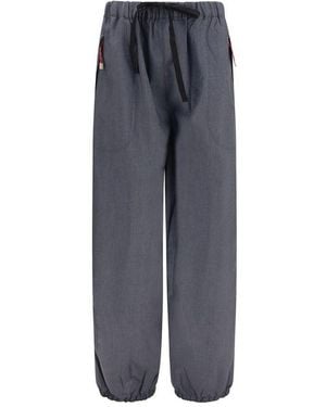 Prada Grey Wool Oves Aries Casual Trousers