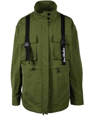 Love Moschino Turtleneck Zip-Up Jacket With Front Pockets - Green