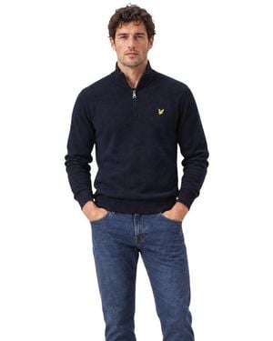 Lyle & Scott Blue Cotton Sweatshirt