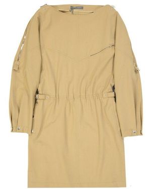 Alberta Ferretti Wool Blend Mini Dress - Natural