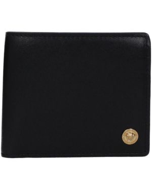 Versace Leather Wallet - Black