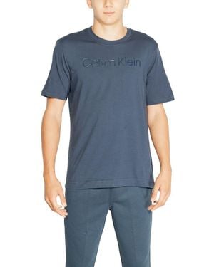 Calvin Klein Black Cotton T - Blue