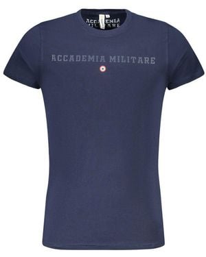 Accademia Militare Blu Cotton Men T - Blue