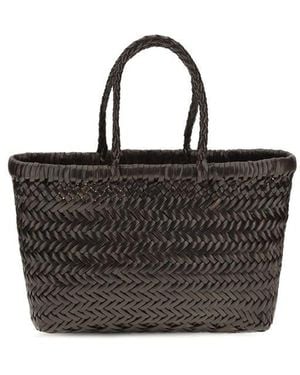 Dragon Diffusion Brown Calf Leather Bos Taurus Handbag - Black