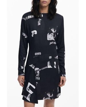 Desigual Nero Viscosa Dress - Blue