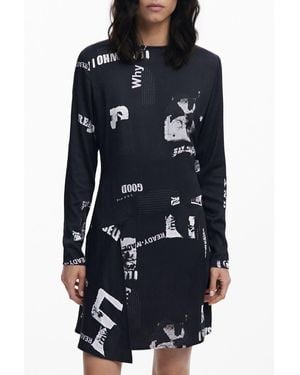 Desigual Nero Viscosa Dress - Blue