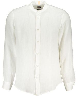 BOSS Linen Shirt - White