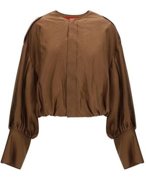 THE LATEST Brown Lycra Shirt