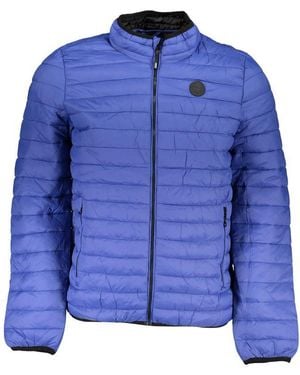 Gianmarco Venturi Blu Poliammide Men's Jacket - Blue
