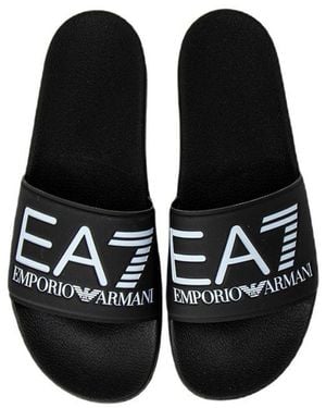 EA7 Black Polyethylene Sandal