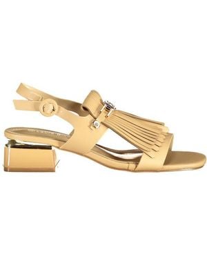 Laura Biagiotti Beige Polyurethane 's Sandal - Metallic