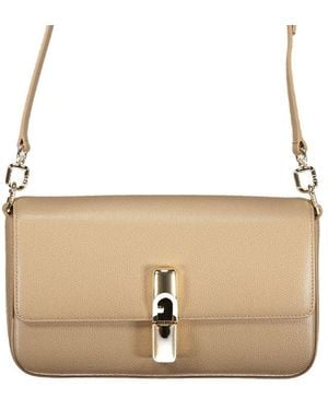 Furla Beige Leather Bag - Natural