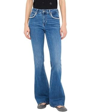 Liu Jo Blue Cotton Bootcut Jeans