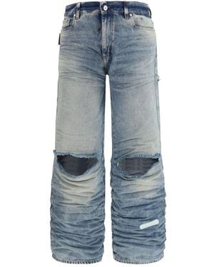 PDF CHANNEL Blue Viscose Relaxed Fit Jeans
