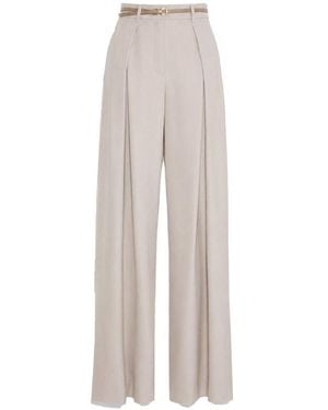 Max Mara Aere Wide Trousers - Natural