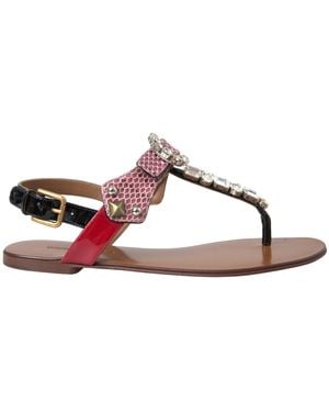 Dolce & Gabbana Flat Sandals - Brown