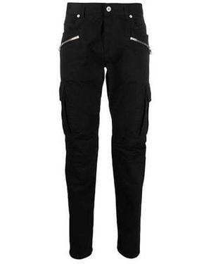 Balmain Black Cotton Cargo Pants