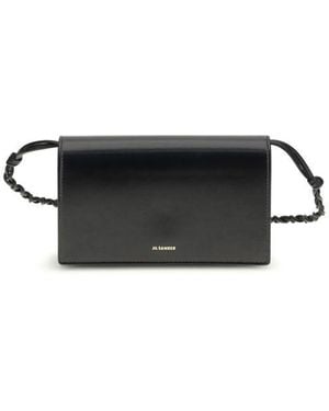 Jil Sander Black Calf Leather Bos Taurus Wallet