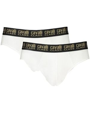 Roberto Cavalli Bianco Cotton Men Undergarment - Black