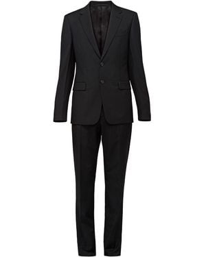 Prada Slim Fit Two Piece Suit - Black