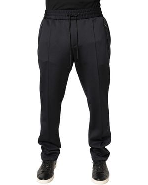 Dolce & Gabbana Polyester Skinny Jogger Trouser Trousers - Black