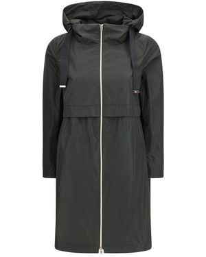 Herno Black Polyester Parka