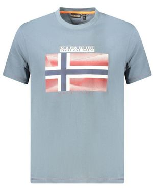 Napapijri Cotton T-Shirt - Blue