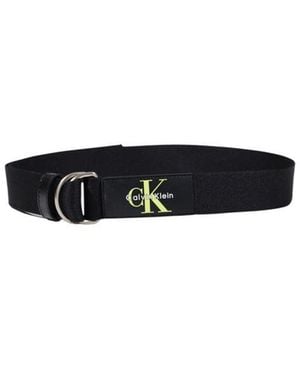 Calvin Klein Black Recycled Polyester Belt