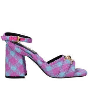 Versace Pink Fabric Sandal - Purple