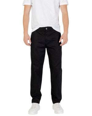 ARMANI EXCHANGE Black Cotton Skinny Trousers