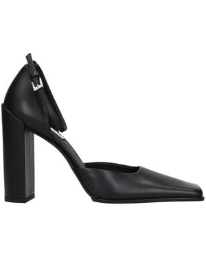 Alaïa Leather High Heel Court Shoes - Black