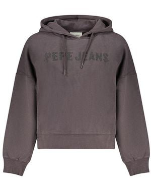 Pepe Jeans Black Cotton Sweatshirt - Grey