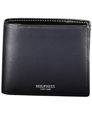 Tommy Hilfiger Elegant Leather Bi-Fold Wallet - Blue