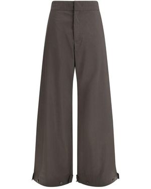 Sa Su Phi Gray Cotton Casual Pants - Brown