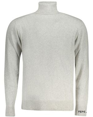 Pepe Jeans Grigio Cotton Men Sweater - Gray