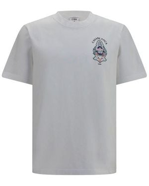 CASABLANCA White Cotton T - Grey
