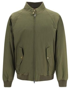 Baracuta Bicolor Polyester Bomber - Green
